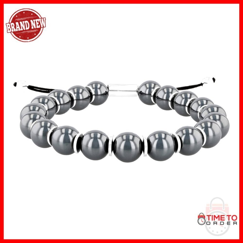Adjustable Stainless Steel Bolo Bracelet, Hypoallergenic, Modern Style